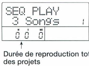 ZOOM MRS-802V2 - Utilisez les touches curseur Gauche/Droite pour faire s'afficher "PROJECT SEQ PLAY" et pressez la touche [ENTER]. - 1
