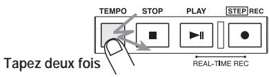 ZOOM MRT-3 - En conservant la touche [TEMPO] enforcée, utilisez les touches [VALUE +/-] pour ajuster le tempo. - 3