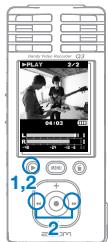 ZOOM Q3 - Utiliser Lire les enregistrements - 1