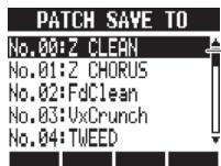 ZOOM R24 - Sauvegarde de patch (effets par insertion et boucle envoi/retour) - 4