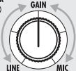 ZOOM R24 - Réglez la sensibilité d'entrée (GAIN) - 2
