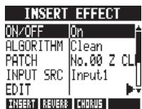 ZOOM R24 - Réglage de la position de l'effet par insertion - 2