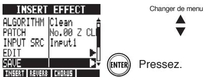 ZOOM R24 - Sauvegarde de patch (effets par insertion et boucle envoi/retour) - 2