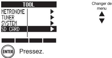 ZOOM R24 - Changement de carte SD avec l'appareil allumé - 4