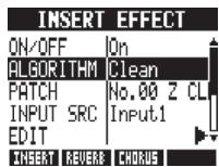 ZOOM R24 - Réglage de la position de l'effet par insertion - 3