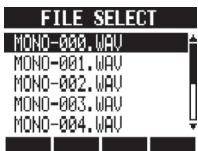ZOOM R24 - Sélectionner un fichier - 6