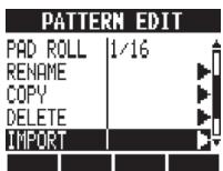 ZOOM R24 - Importation de patterns rythmiques - 3