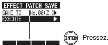 ZOOM R24 - Sauvegarde de patch (effets par insertion et boucle envoi/retour) - 8