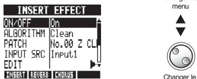 ZOOM R24 - Édition de patch (effets par insertion et boucle envoi/retour) - 2