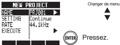 ZOOM R24 - Création d'un nouveau projet - 2