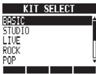 ZOOM R24 - Sélection du kit de batterie - 3
