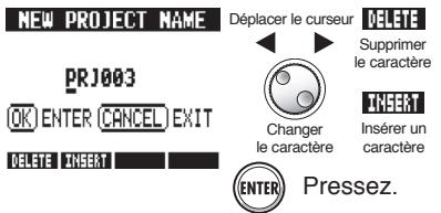 ZOOM R24 - Création d'un nouveau projet - 3