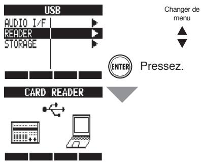ZOOM R24 - Emploi comme lecteur de carte SD usb>reader - 1
