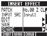 ZOOM R24 - Changez le nom (effet par insertion) - 2