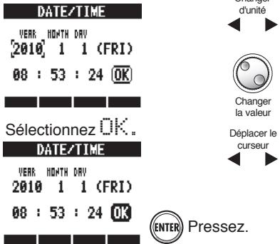 ZOOM R24 - Réglage de la date et de l'heure - 4