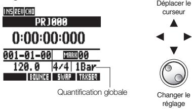 ZOOM R24 - Réglage de la quantification globale - 1