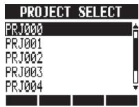 ZOOM R24 - Sélectionner un projet - 6
