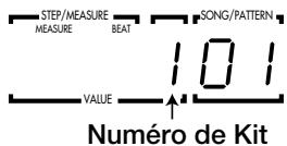 ZOOM RT-234 - Appuyez sur le bouton [VALUE + ou -]. - 1