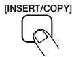 ZOOM RT-234 - Pour insérer un motif avant l'étape sélectionnée, appuyez sur le bouton [INSERT/COPY] et exécutez la procédure décrite en (4). - 1
