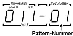 ZOOM RT-234 - Wahlen Sie im Pattern-Betrieb das User-Pattern (01 - 99), das Sie loschen möchten. - 1