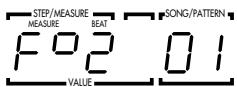 ZOOM RT-234 - Tout en maintainant le pad enforcé, utilisez les boutons [VALUE +/-] ou le curseur [SOUND JAMMER] pour changer la note assignée au pad. - 1