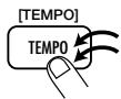 ZOOM RT-234 - Pour entrer le tempo en mode de jeu manuel, tapez deux fois sur le bouton [TEMPO] en insérant l'intervalle youlu (= mode d'entrée Tap Tempo). - 1