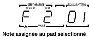 ZOOM RT-234 - Pour changer la hauteur des pads 2 ~ 13, maintenez le pad voulu enforcé. - 1