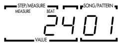ZOOM RT-234 - Changez le réglage du paramètre avec les boutons [VALUE +/-]. - 1