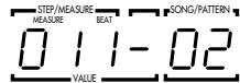 ZOOM RT-234 - Utilisez les boutons [+ / - ] pour selectionner le numero de motif. - 2
