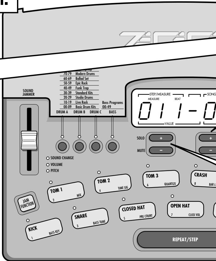 ZOOM RT-234 - Appuyez sur le bouton [▶II](START). - 1