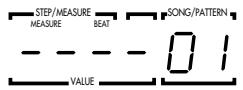 ZOOM RT-234 - En mode Pattern, Sélectionnez un motif vide (01~99). - 1