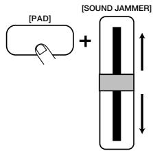 ZOOM RT-234 - Wenn Sie möchten, können Sie mit dem [SOUND JAMMER]-Regler die Tonhoe, Lautstärke oder Klangfarbeändern. - 1
