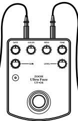 ZOOM UF-01 - Branchez l'uf-01 à l'amplificateur. - 2