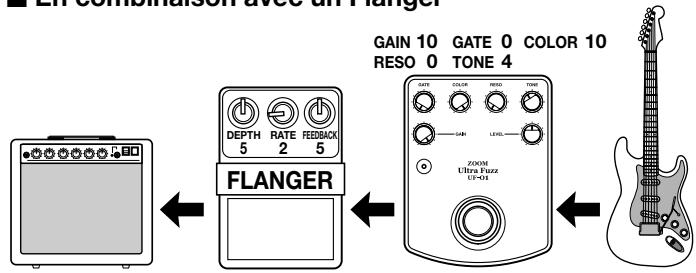 ZOOM UF-01 - En combinaison avec un flanger - 1