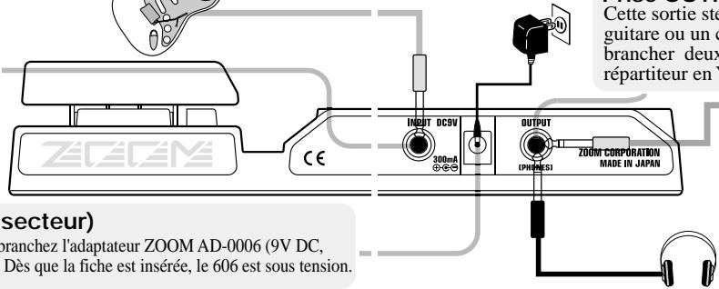 ZOOM 606 - Prise DC 9V (adaptateur secteur) - 1