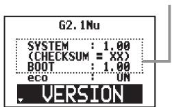 ZOOM G21NU - Vérifiez la version actuelle - 1