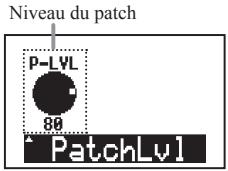 ZOOM G21NU - Réglez le volume du patch (PatchLvl) - 4