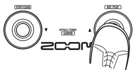 ZOOM G21NU - Sélectionnez l'emplacement de sauvégarde ou l'autre patch à échanger (Swap) - 1