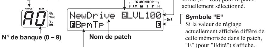 ZOOM G71UT - Nom de groupe (A, b, U, u) - 1