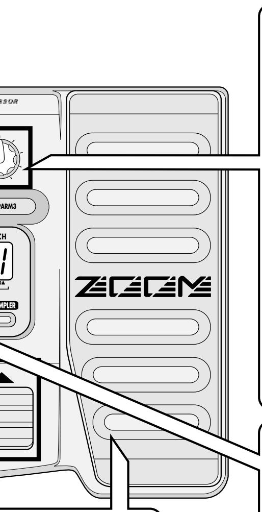 ZOOM GFX707 - ② Drucken Sie das Modulationspedal ganz durch - 1