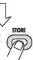 ZOOM GFX707 - Enforcez complètement la pédale d'expression puis lâchez-la (la pédale se relève un peu). Appuyez alors sur le bouton STORE. - 3