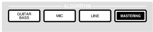 ZOOM MRS1044 - Servez-vous des touches ALGORITHM afin de sélectionner un algorithme pour l'effect d'insertion. - 1