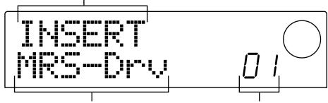 ZOOM MRS1044 - Sélection du patch pour l'effet d'insertion - 1