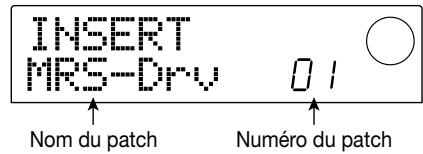ZOOM MRS1044 - Servez-vous des touches ALGORITHM afin de sélectionner un algorithme pour l'effect d'insertion. - 3