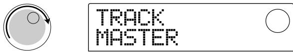 ZOOM MRS1044 - Actionnez la molette pour afficher "TRACK MASTER". - 1