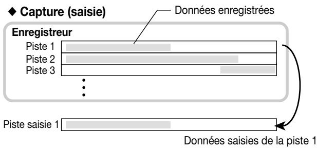 ZOOM MRS1044 - Saisie des données enregistrées d'une piste (fonction Capture) - 1