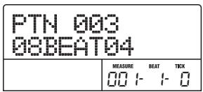 ZOOM MRS802 - PourrialprogrammationduPattern,presse la touche [ENTER]. - 1