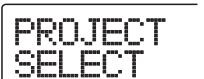 ZOOM MRS802 - Pressez la touche [PROJECT] en section afficheur. - 2