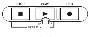 ZOOM MRS802 - Presse la touche PLAY [▶]. - 1