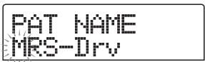 ZOOM MRS802 - Editor le nom d'un Patch d'effet par insertion - 2